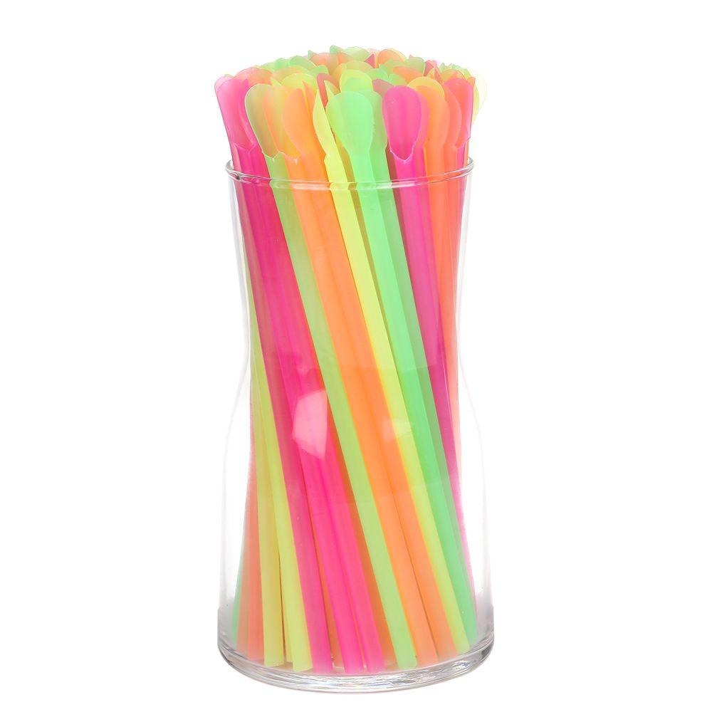 KRNY Set 100 Ống Hút Thẳng Sáng Tạo Mới
