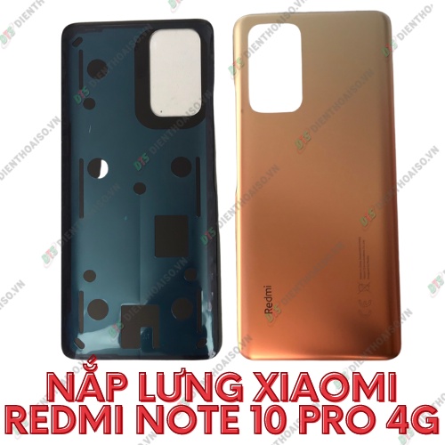 Nắp lưng xiaomi redmi note 10 pro 4g xanh dương ,vàng đồng, xám đen