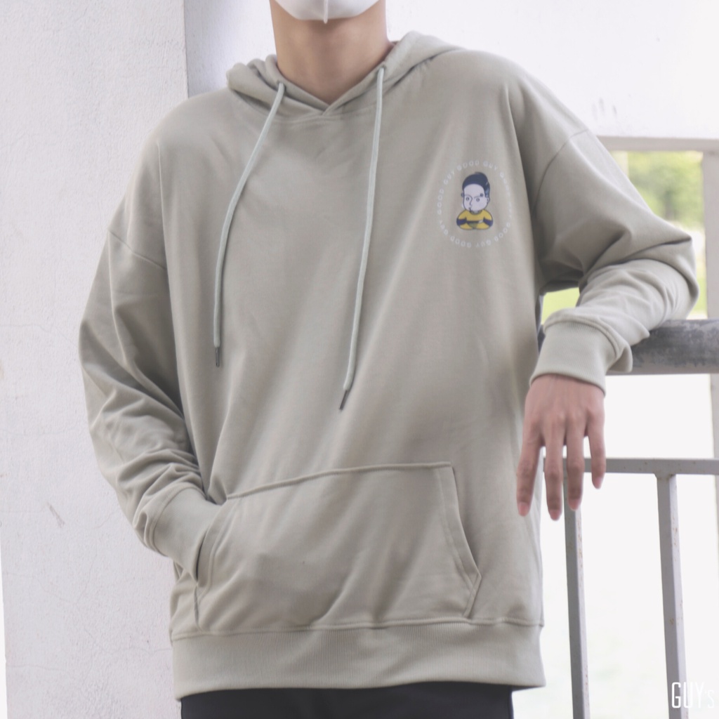 Áo nỉ Hoodie unisex Good GUY Mascot 2021, rộng rãi, thể thao - GUY's Closet