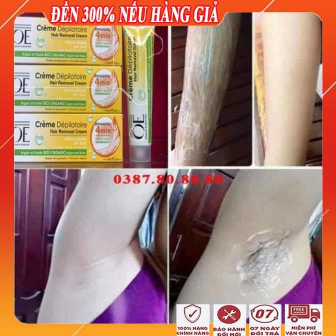 [ CAO CẤP - CHÍNH HÃNG ] Kem tẩy lông OE pháp chính hãng/ Kem tẩy lông vùng kín, lông nách, lông chân và dưỡng trắng da