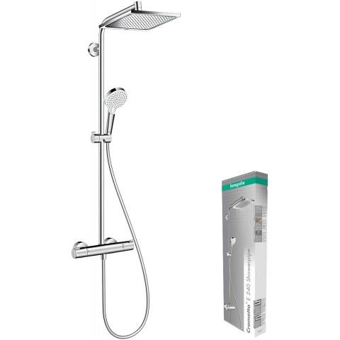 Bộ sen vòi Hansgrohe 27298000 Crometta E 240 (sen vuông 3 in 1)
