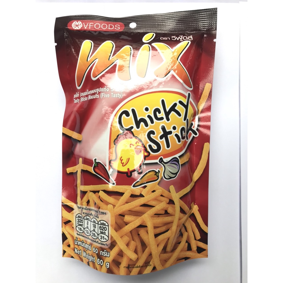 Bánh Que Cọng Mix Thái Lan  Vị Gà  TỎI Cay Chicky Sticks