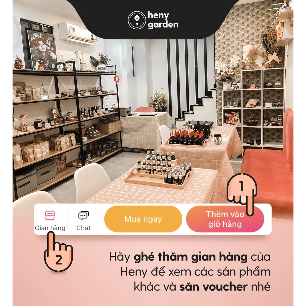 Nến Thơm Thư Giãn Mùi Hương Dễ Ngủ HENY GARDEN (Nhiều Phân Loại) Dành Cho Phòng Vừa Và Nhỏ