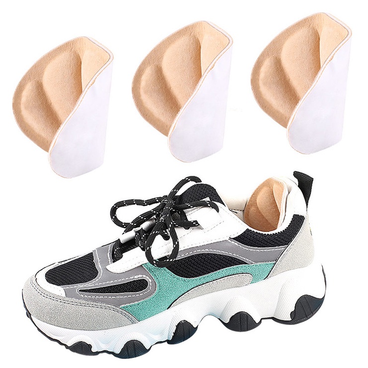 Miếng Đệm Lót Giày Sneaker Mềm Mại Chống Mòn Thoải Mái Chống Mài Mòn Có Thể Cắt Nửa Kích Thước Nửa Bàn Chân Cho Unisex