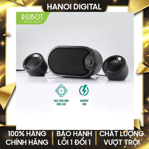 Loa máy tính laptop Robot RS170 Âm thanh trung thực sống động -Hàng chính hãng