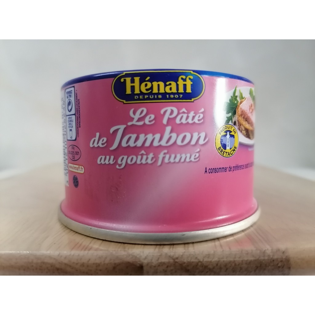 [Hộp HỒNG 130g] THỊT HỘP XÔNG KHÓI [France] HENAFF Smoked Ham Pate (nvt)
