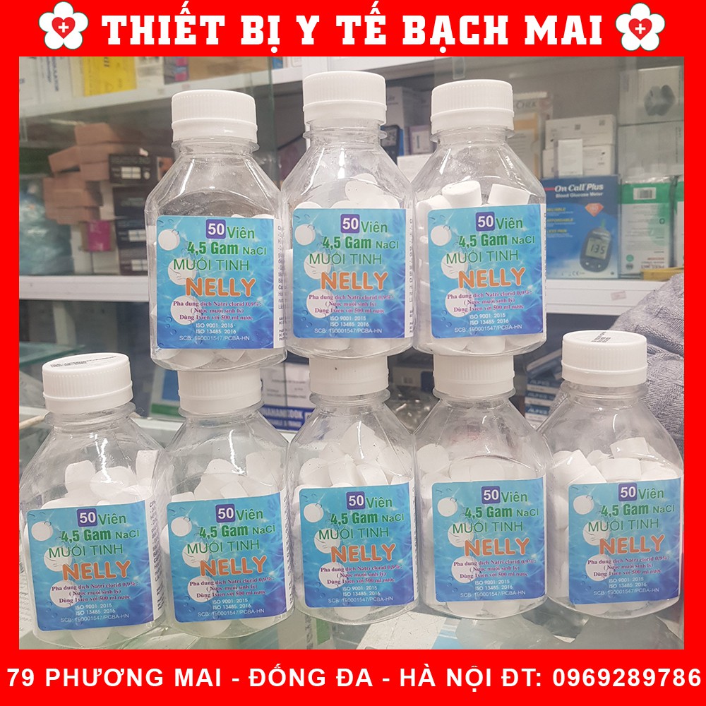 [Hộp 50 Viên] Muối Sinh Lý NACL 0,9%