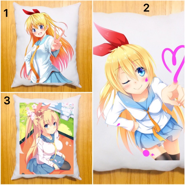 Gối nisekoi dài 40x50cm ruột bông hàn quốc