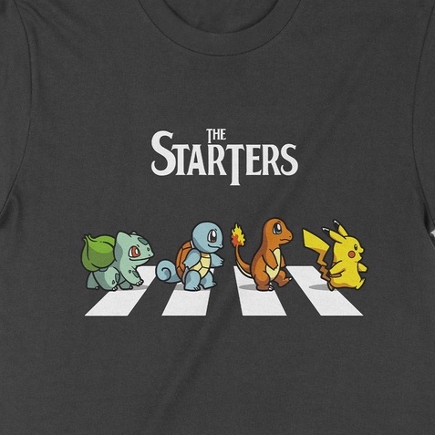Áo thun The Starters - Pokemon Unisex Anime  ADTStore độc đẹp