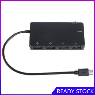 FL【COD Ready】Hub sạc 4 cổng micro USB OTG đa năng cho điện thoại, máy tính bảng Windows, Android