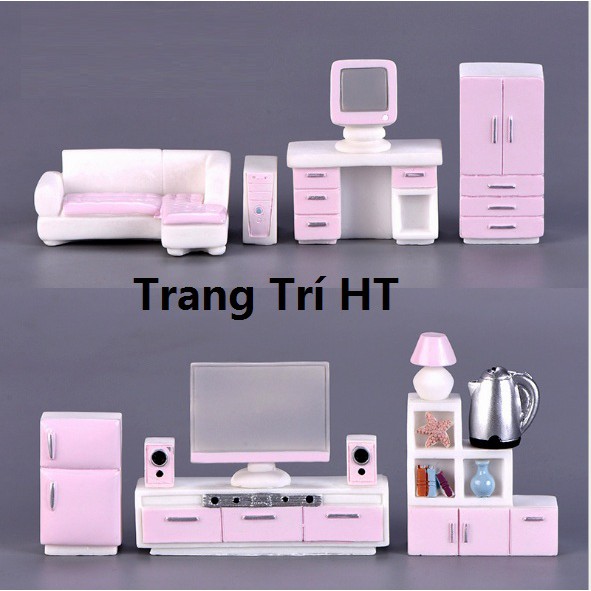 [Mã LIFE0503TOYS giảm 10% đơn 0Đ] Mô hình nội thất bình siêu tốc tủ phụ kiện trang trí nhà búp bê