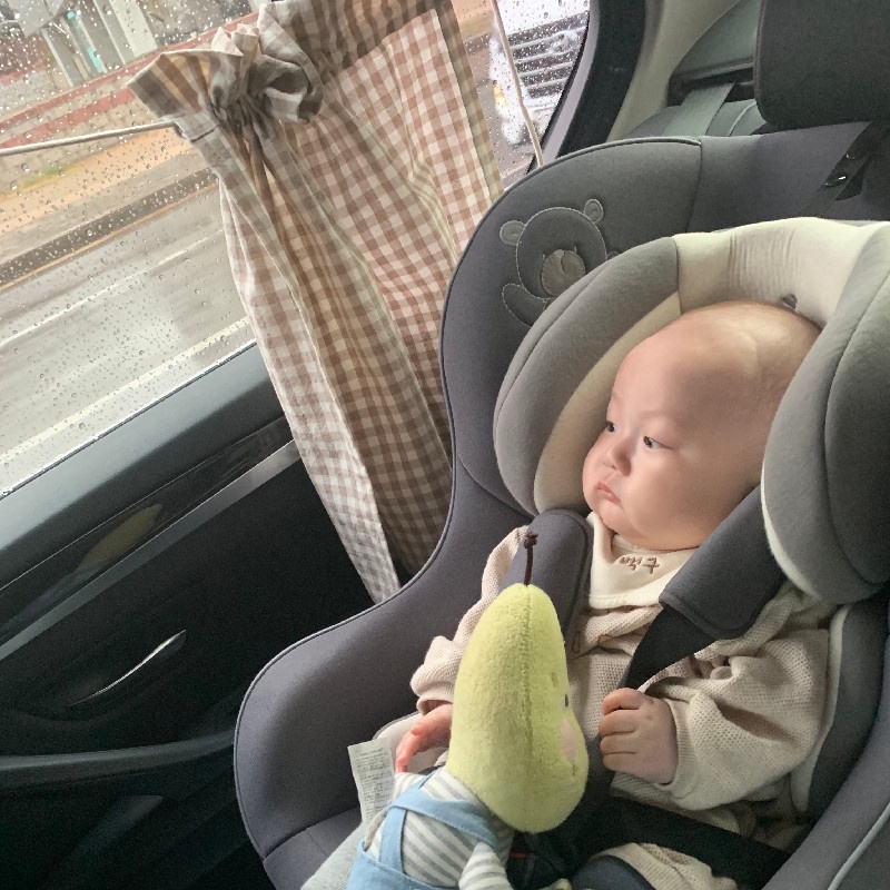 Rèm che nắng cửa sổ xe hơi có thể điều chỉnh trang trí hình chú gấu đáng yêu tiện lợi