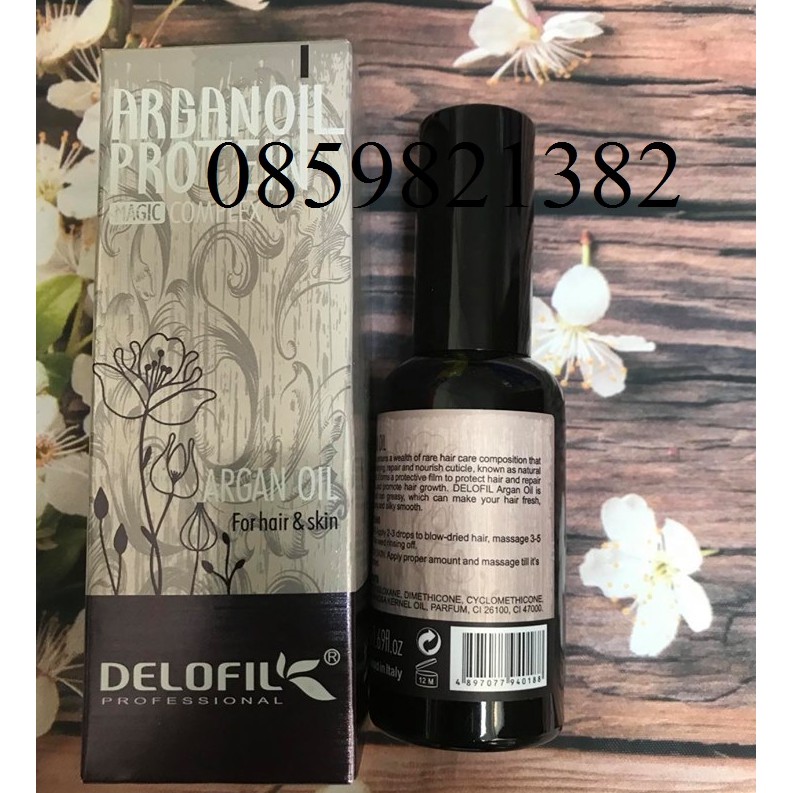 [ DELOFIL ] TINH DẦU DELOFIL ARGAN OIL PHỤC HỒI TÓC HƯ TỔN BÓNG MƯỢT 50ML | BigBuy360 - bigbuy360.vn