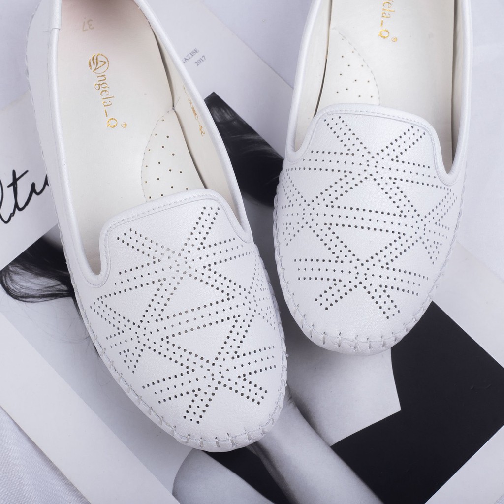 [CÓ SẴN] GIÀY MỌI THƯƠNG HIỆU ANGELA-Q, DA THẬT, GIÁ XƯỞNG, MÃ BB01  BẢO HÀNH ĐẾ VÀ KEO TRỌN ĐỜI | BigBuy360 - bigbuy360.vn