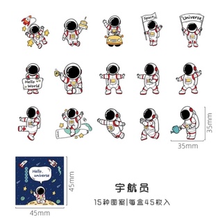 Hộp 45 sticker Phi Hành Gia vũ trụ