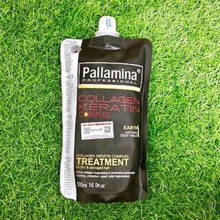 Hấp dầu Pallamina collagen keratin siêu mềm mượt túi 500ml- Túi