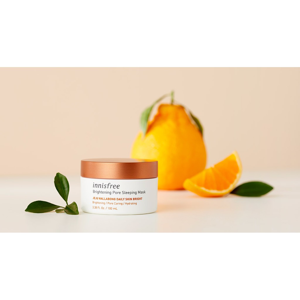 [Mã FMCGMALL giảm 8% đơn 250K] Mặt nạ ngủ dưỡng sáng da 3 trong 1 innisfree Brightening Pore Sleeping Mask 100ml | Thế Giới Skin Care