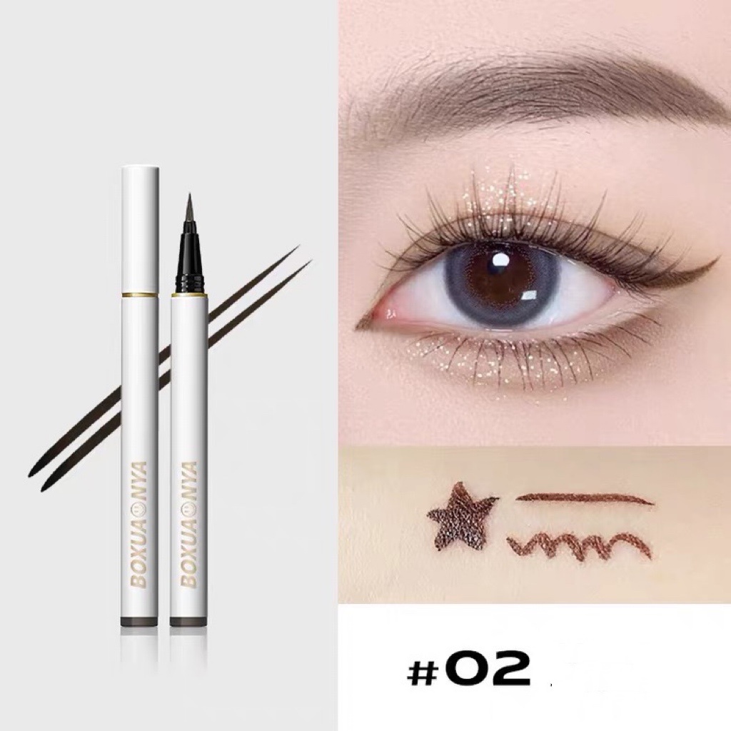 Bút Kẻ Mắt Nước Chống Thấm Nước eyeliner Lâu Trôi và 3 màu không bị nhoè đầu mảnh