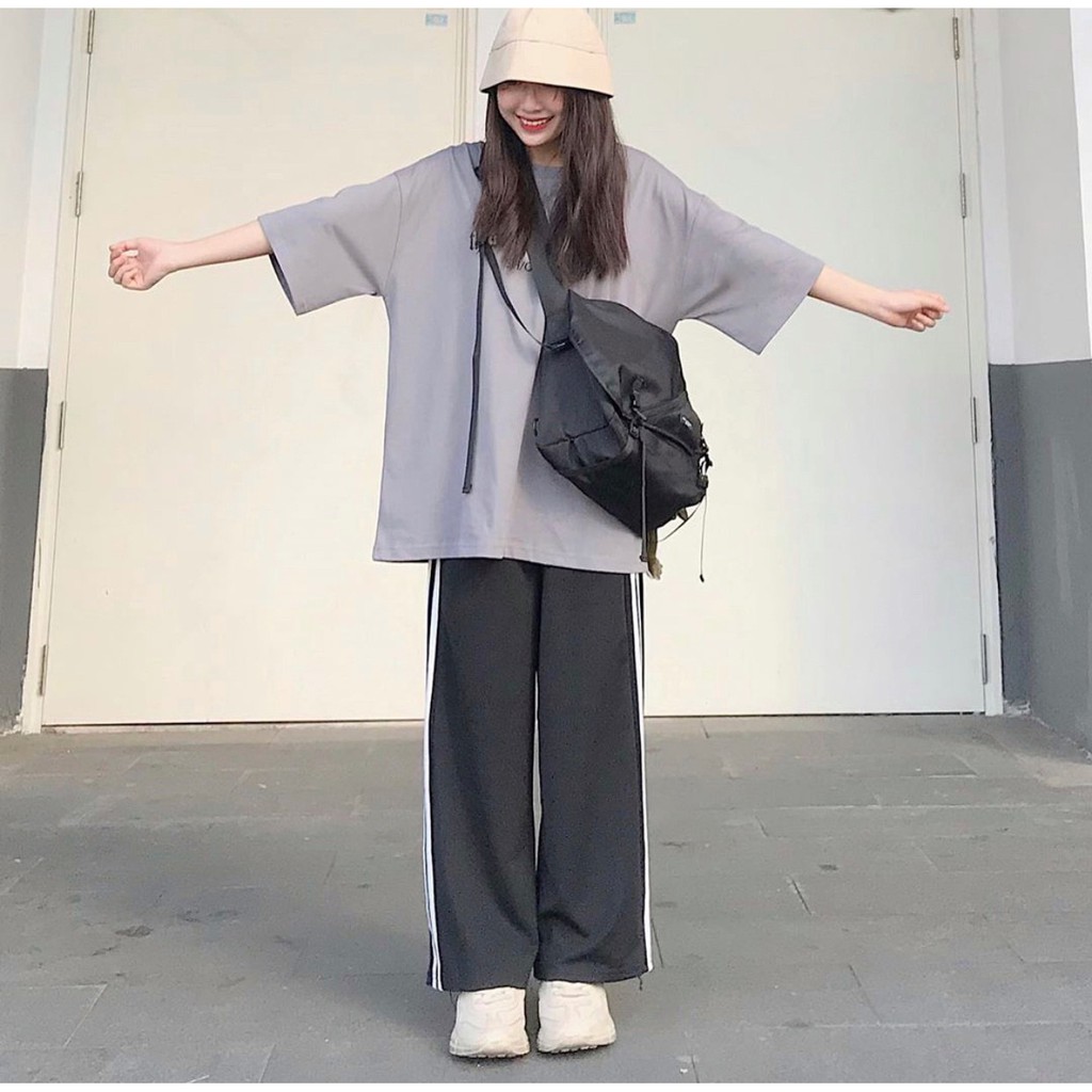 Quần ống rộng 🔺FREESHIP🔺 Quần Ống Rộng 2 Line Unisex Nam nữ [quần nữ giá rẻ] | BigBuy360 - bigbuy360.vn