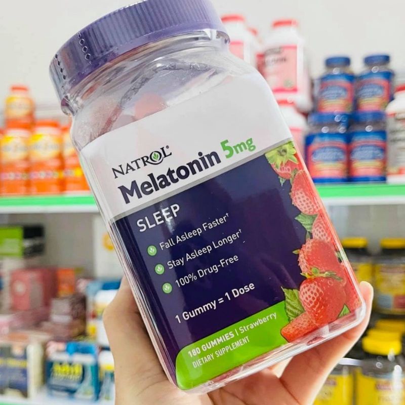 L.ẻ Kẹo / viên hỗ trợ giấc ngủ Melatonin Notrol 5mg - 10mg