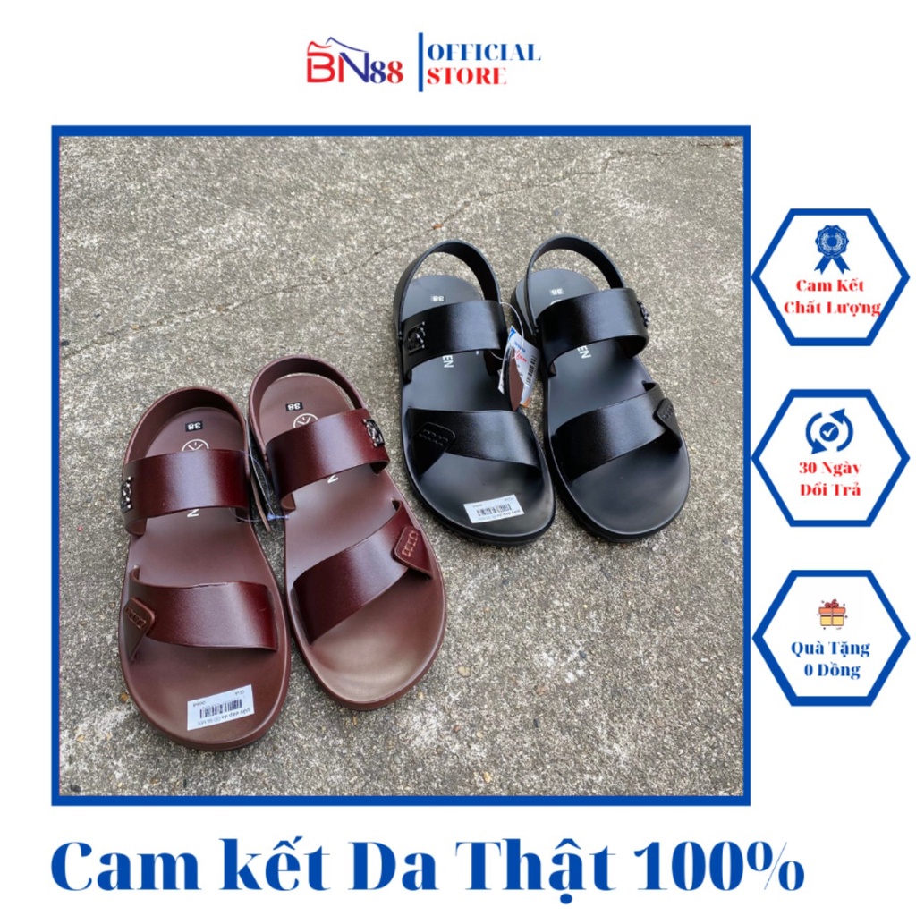 Dép Sandal Nam Cao Cấp,Dép Quai Hậu Nam Da Bò Hàng Hiệu-BN88