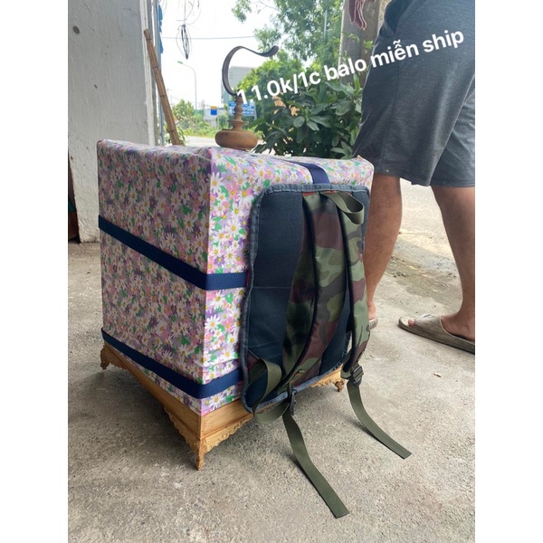 Balo đeo lồng chim MInibica chào mào,chích chòe, họa my chất liệu vải cao cấp giá rẻ PK143