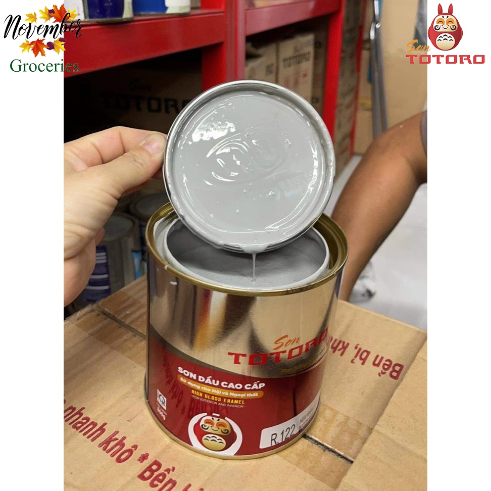 SƠN ALKYD TOTORO VIỆT NHẬT Sơn Dầu Cao Cấp Cho Mọi Công Trình Hộp 800G – Tông Màu Lợt