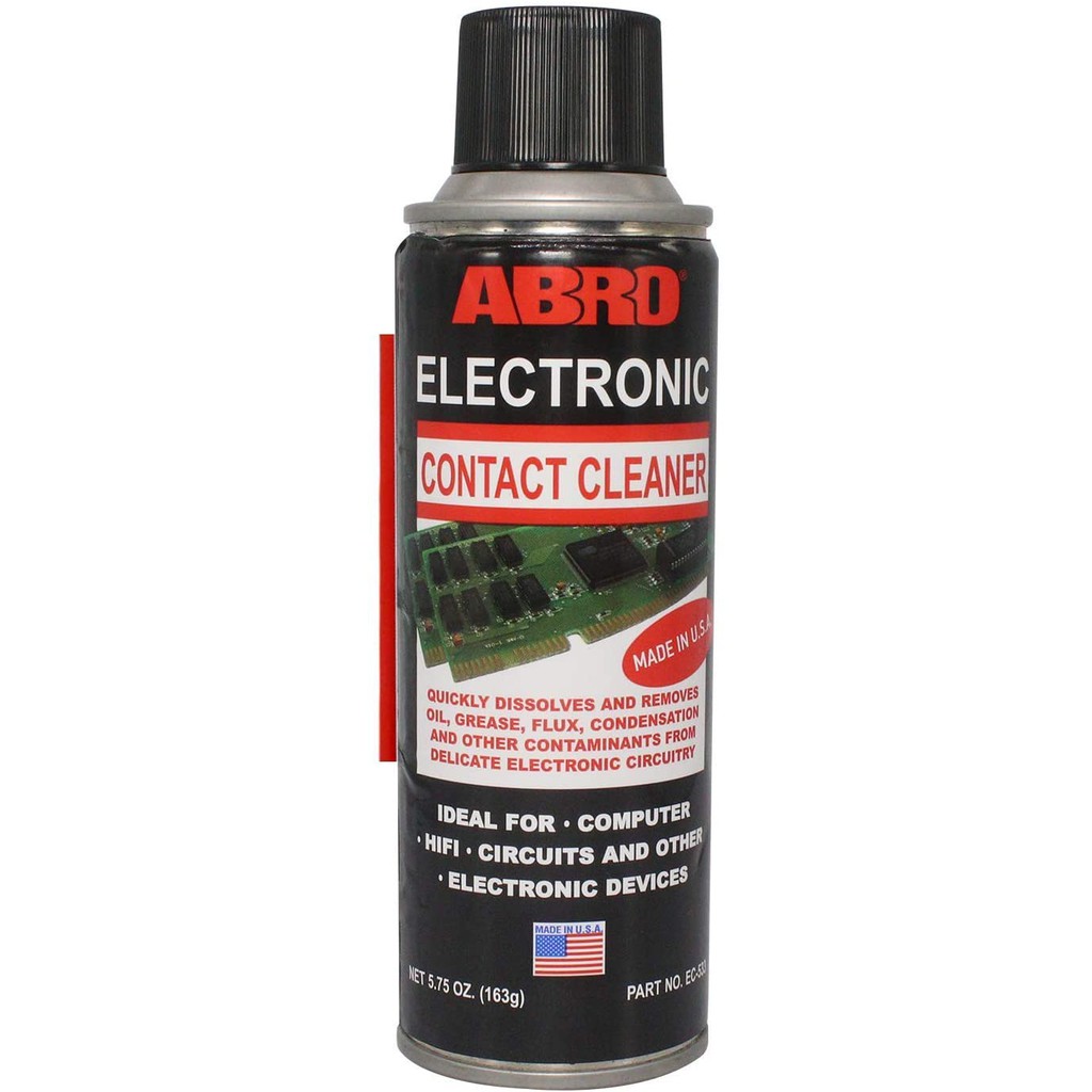 CHAI XỊT VỆ SINH LÀM SẠCH BO MẠCH ĐIỆN TỬ ABRO USA ELECTRONIC CONTACT CLEANER 163G