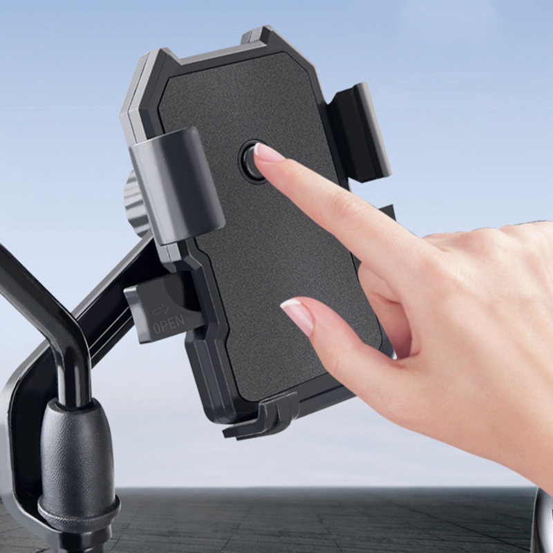 Giá Đỡ Điện Thoại Kiêm Sạc Không Dây Có Thể Điều Chỉnh Cho Xe Đạp / Xe Máy