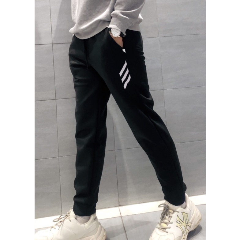 Quần kẻ sọc chéo nam, Quần thể thao nam Jogger Baly chất umi cao cấp