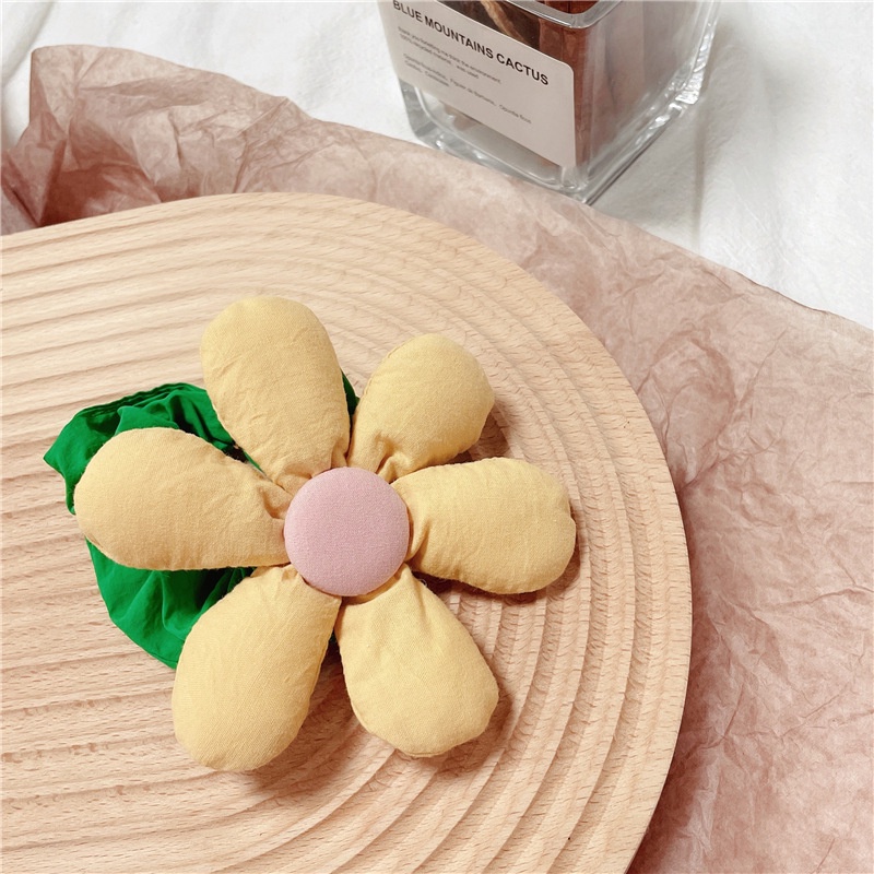 Dây buộc tóc hình hoa ngọt ngào dễ thương phong cách Hàn Quốc