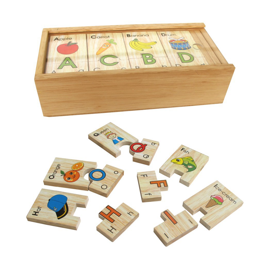 Bộ tìm chữ cái tiếng Anh Winwintoys,đồ chơi gỗ giáo dục thẻ học chữ cái tiếng anh đồ chơi thông minh cho bé 2 tuổi