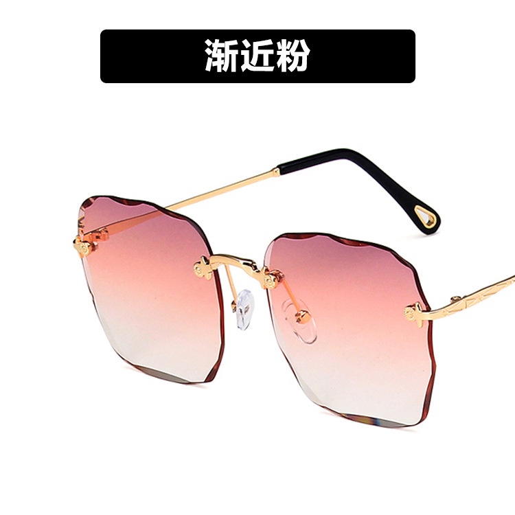 Kính Mát Chống Tia Cực Tím Gọng Cắt Kiểu Mới Cho Nữ