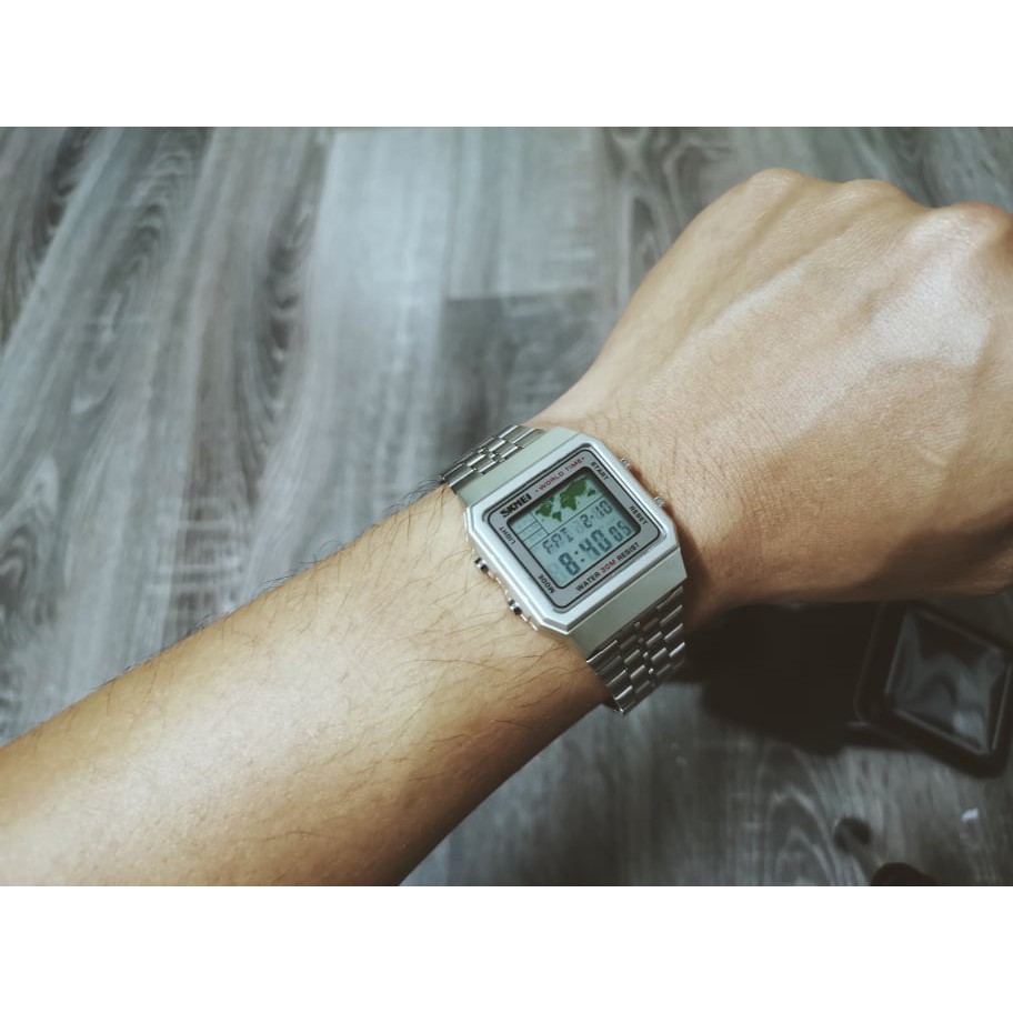 (Chính Hãng) Đồng Hồ Nam Nữ SKMEI 1338 World Time 36 Giờ Thành Phố Chống Nước Khủng | BigBuy360 - bigbuy360.vn