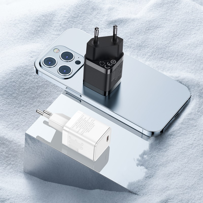 Bộ sạc nhanh BASEUS PD 30W PD3.0 QC3.0 PPS cho iPhone 13 12 Pro Max