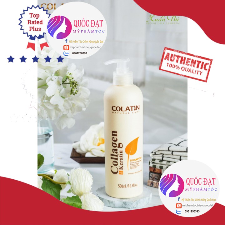 Gội và xả colatin colagen siêu mềm mượt loại 1000nl và 500ml