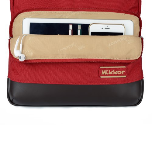 Balo laptop Mikkor The Boris Premier Red