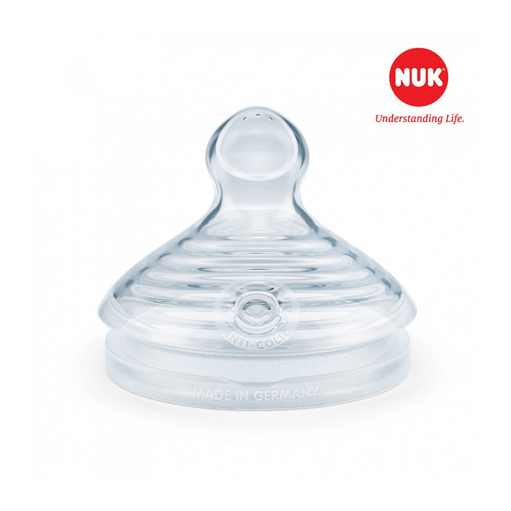 Bộ 2 Núm Ti NUK Nature Sense Silicone