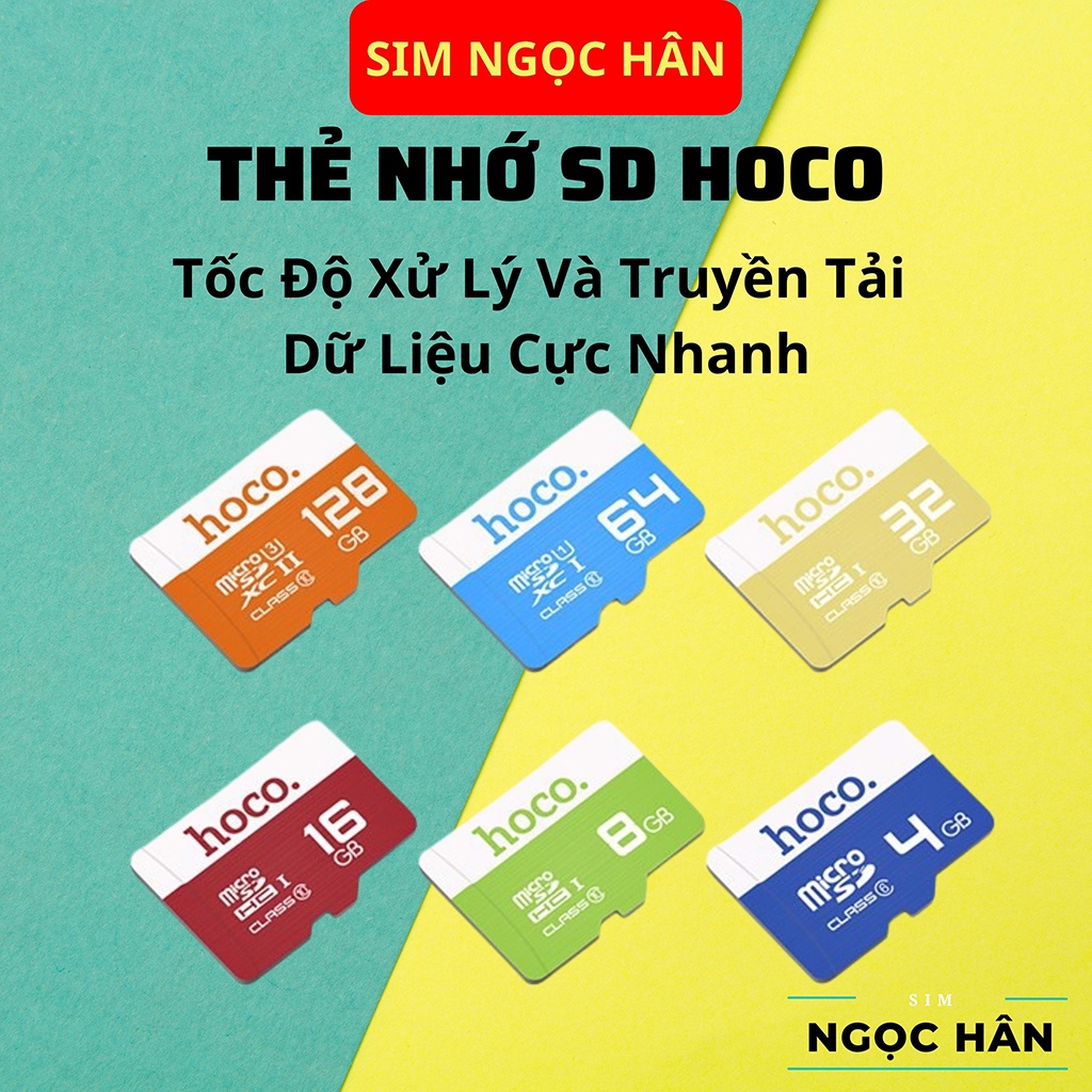 Thẻ Nhớ Micro SD HOCO Real 90MB/S - Class 10 Dung Lượng 8GB/16GB/32GB/64GB/128GB - Bảo Hành Chính Hãng