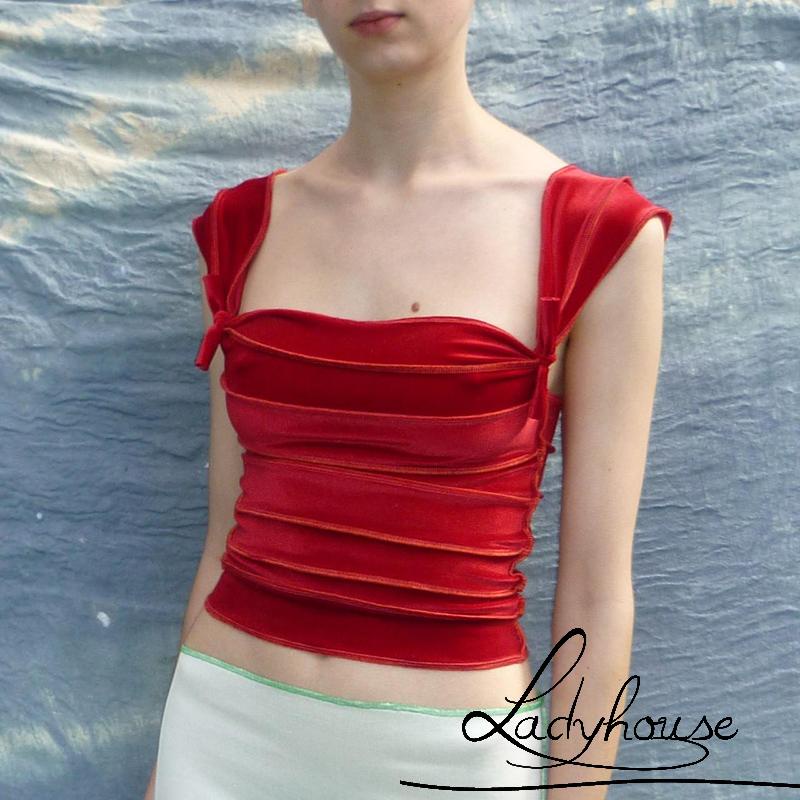 Áo Không Tay Hai Dây Xếp Ly Màu Trơn Đơn Giản Dành Cho Nữ Đi Biển Mùa Hè