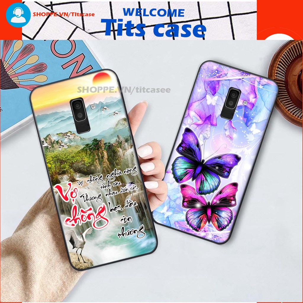 Ốp lưng Samsung Galaxy A6 PLUS / J8 in hình thiên nga,hoa may mắn, đặc sắc ĐỘC - LẠ - BỀN