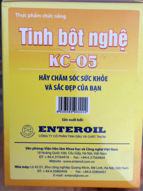 Tinh bột nghệ KC-05 - Viện Hàn lâm KHCNVN