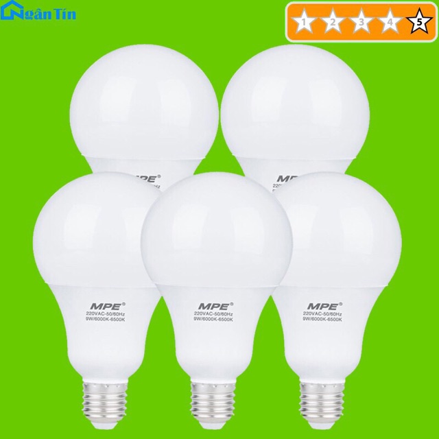 BÓNG NẤM LED MPE ( 5W, 7W, 9W) - hàng chính hãng, sẵn có