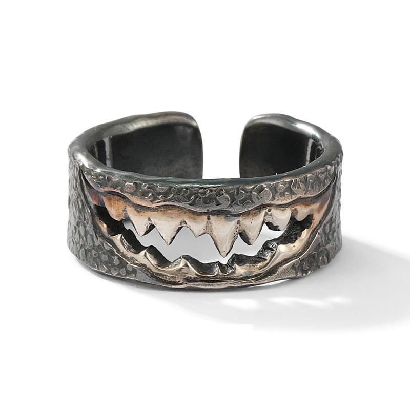 Nhẫn Nam Bạc Đẹp Cá Tính Joker Ring Unisex HipHop Basic Ngầu Trơn Nam Lucifer Store Nhẫn Titan Không Gỉ - Joker