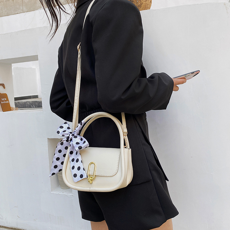 Túi Đeo Chéo Phối Nơ Họa Tiết Chấm Bi Xinh Xắn