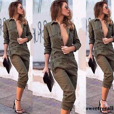 Áo liền quần cổ chữ V thời trang quyến rũ cho nữ