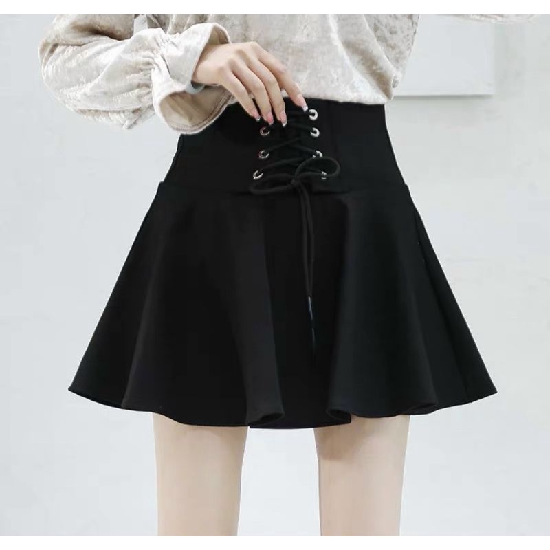 CHÂN VÁY NGẮN MINI XOÈ ĐAN DÂY CÓ LÓT TRONG ĐEPH #UT03340