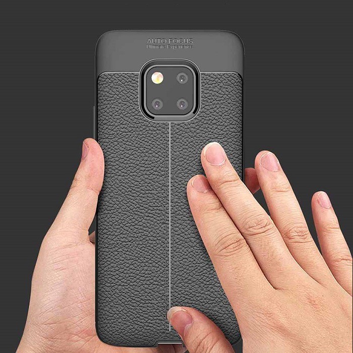[Giá rẻ nhất ] Ốp lưng Huawei Mate 20 Pro silicon giả da Auto Focus