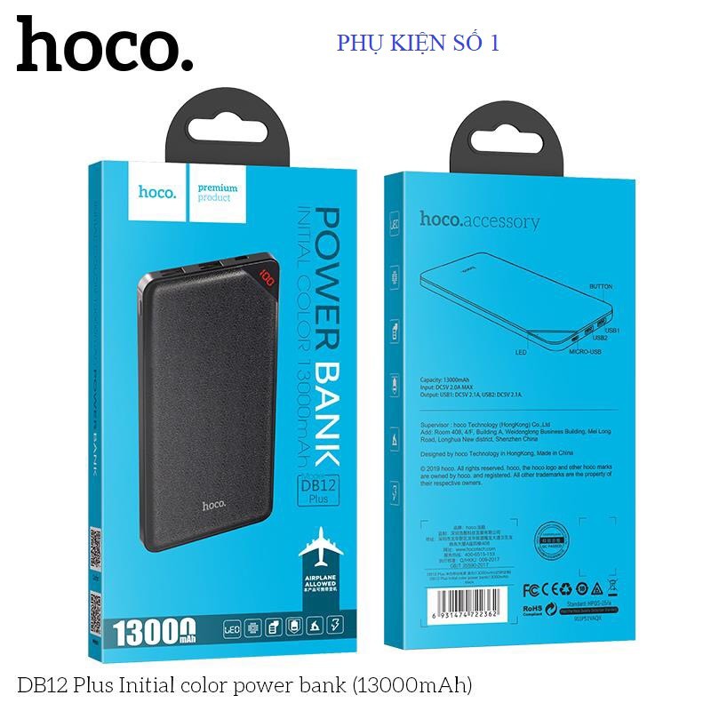 GIÁ SỈ  SẠC DỰ PHÒNG HOCO Chính hãng BD12 Plus 13000mAh- Bảo hành 1 năm