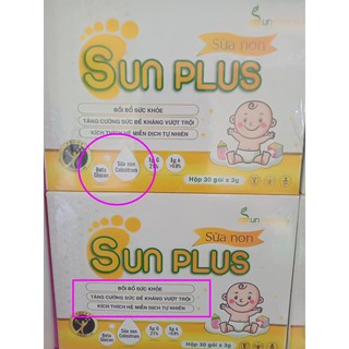 Sữa Non Sunplus và Men Hữu Cơ